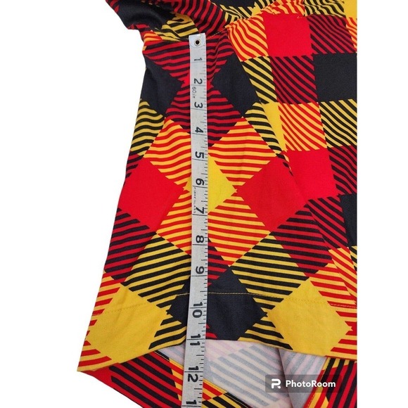 Loudmouth Cheezburger Golf Shorts Orange Yellow Black Plaid Colorful Size 34 - Picture 6 of 11